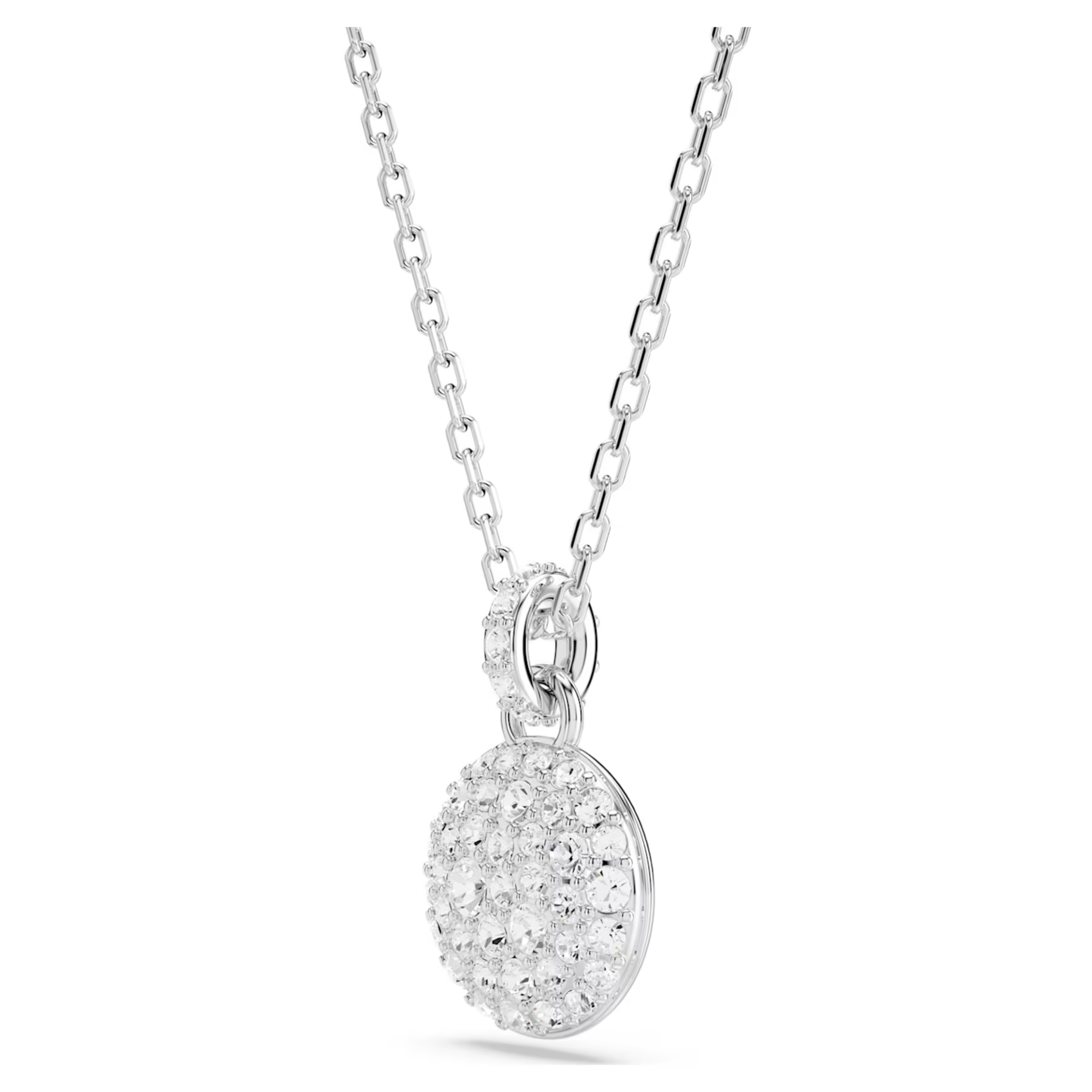 Swarovski Sublima set Sneeuwpave gezet ketting en oorbellen Zilverkleurig/Wit 5683445