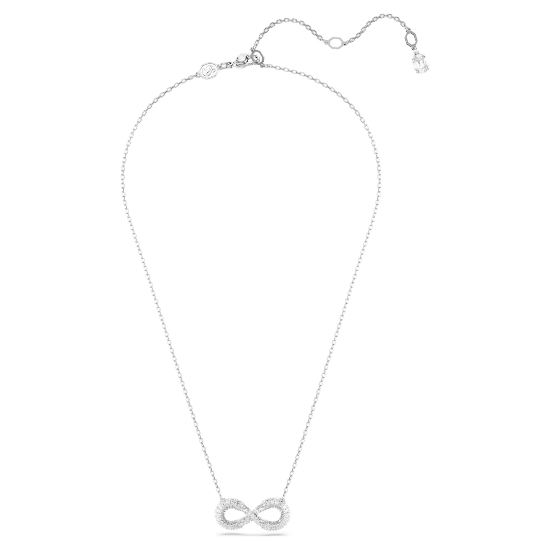Swarovski Hyperbola ketting met hanger Infinity Zilverkleurig/Wit 5679434
