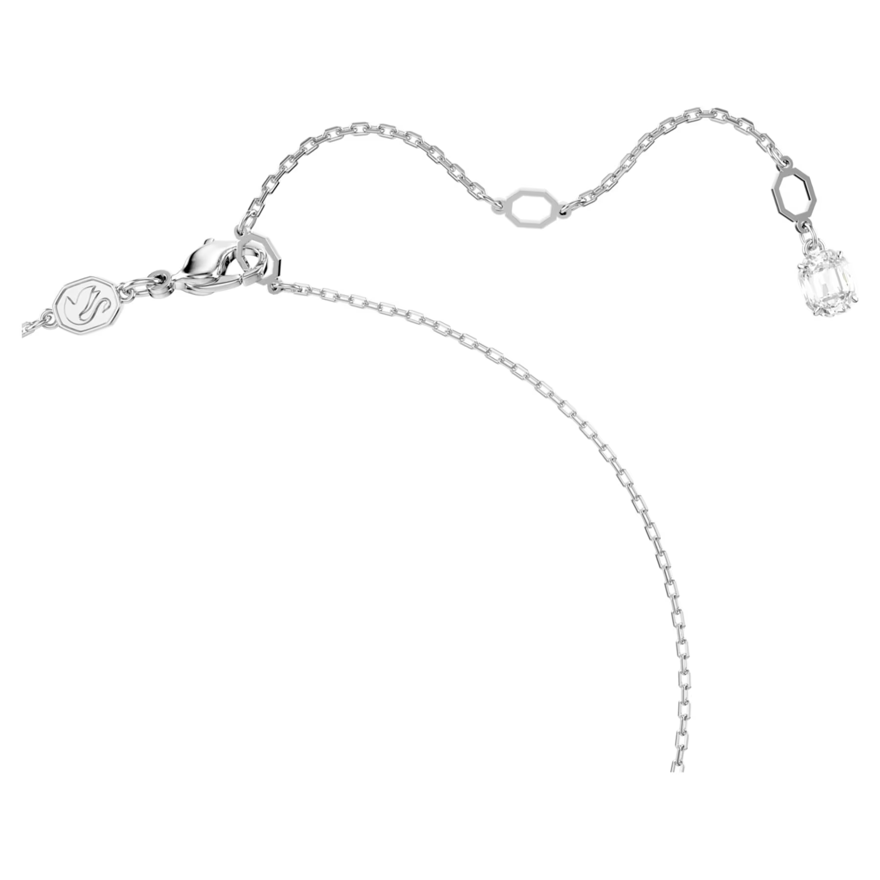 Swarovski Hyperbola ketting met hanger Infinity Zilverkleurig/Wit 5679434