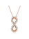 Swarovski Hyperbola ketting met hanger Infinity Rosékleurig/Wit 5677623