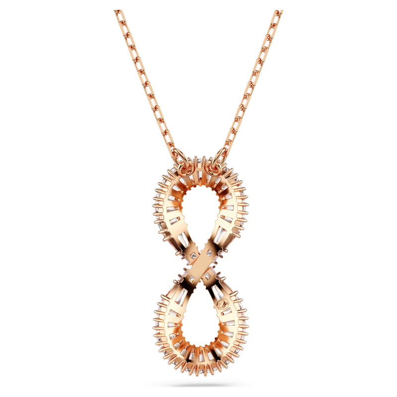 Swarovski Hyperbola ketting met hanger Infinity Rosékleurig/Wit 5677623