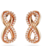 Swarovski Hyperbola oorbellen Infinity Rosékleurig/Wit 5684085