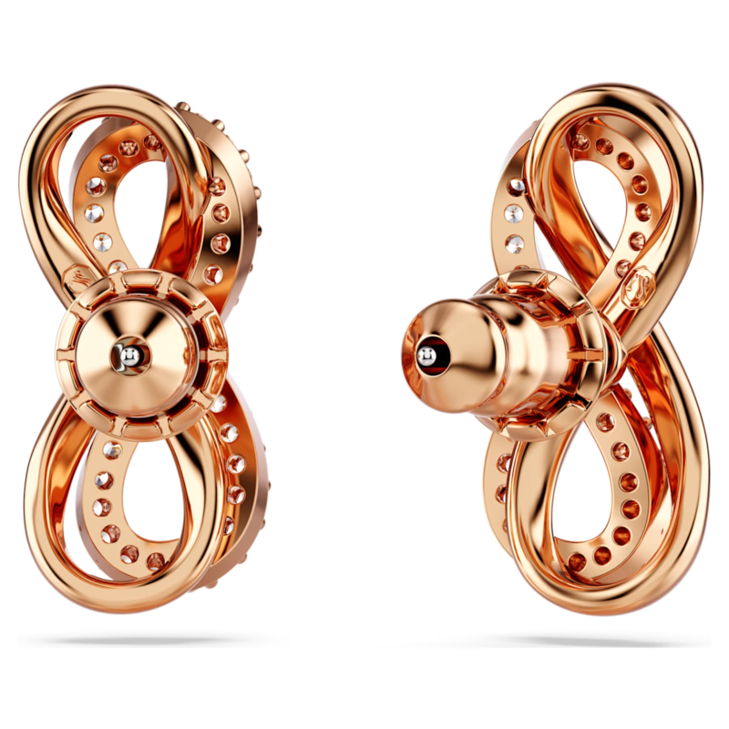 Swarovski Hyperbola oorbellen Infinity Rosékleurig/Wit 5684085