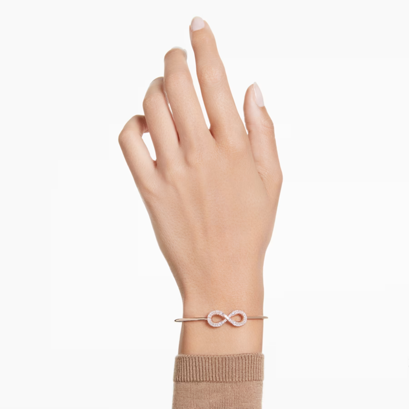 Swarovski Hyperbola armband Infinity Rosékleurig/Wit 5679443