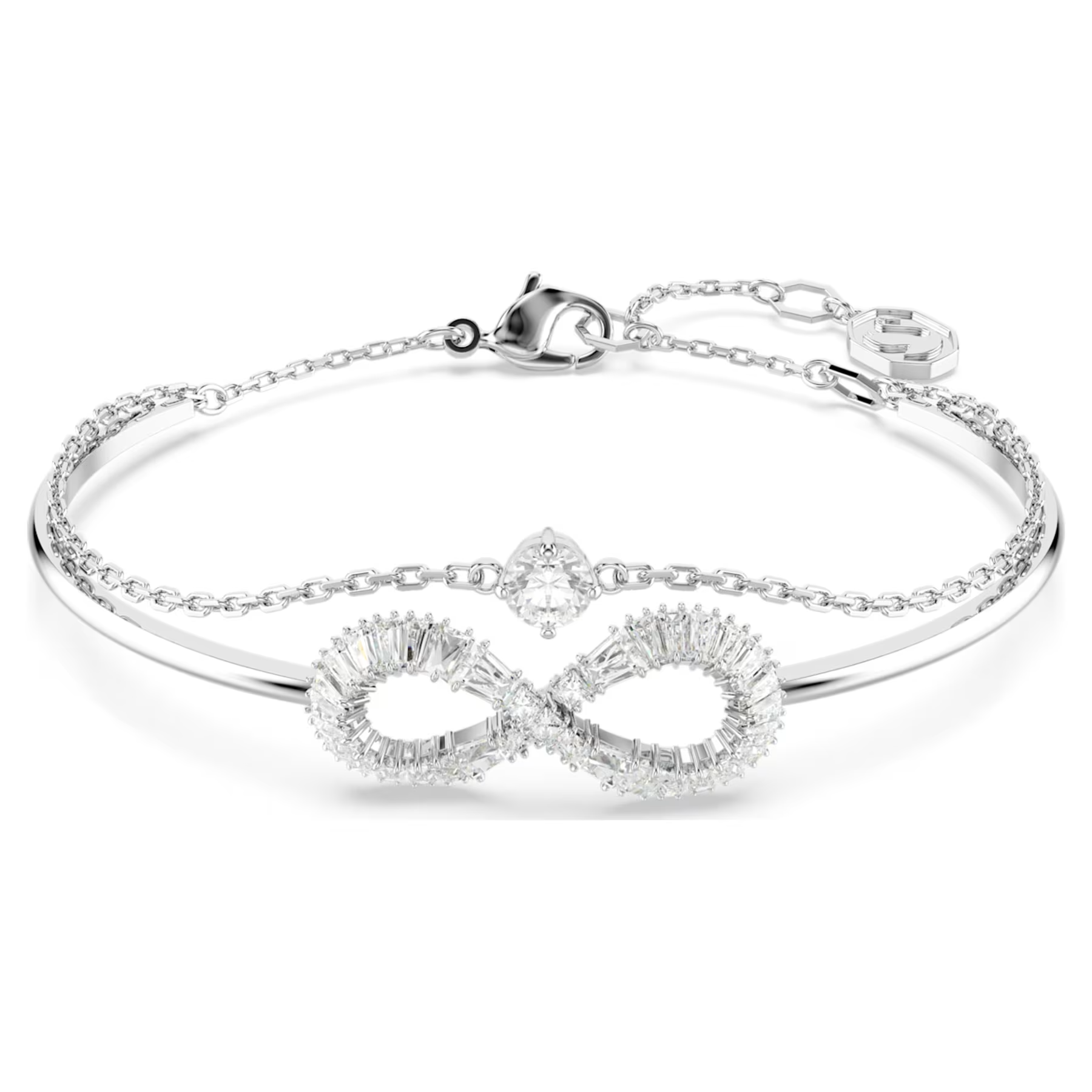 Swarovski Hyperbola armband Infinity Zilverkleurig/Wit 5684049