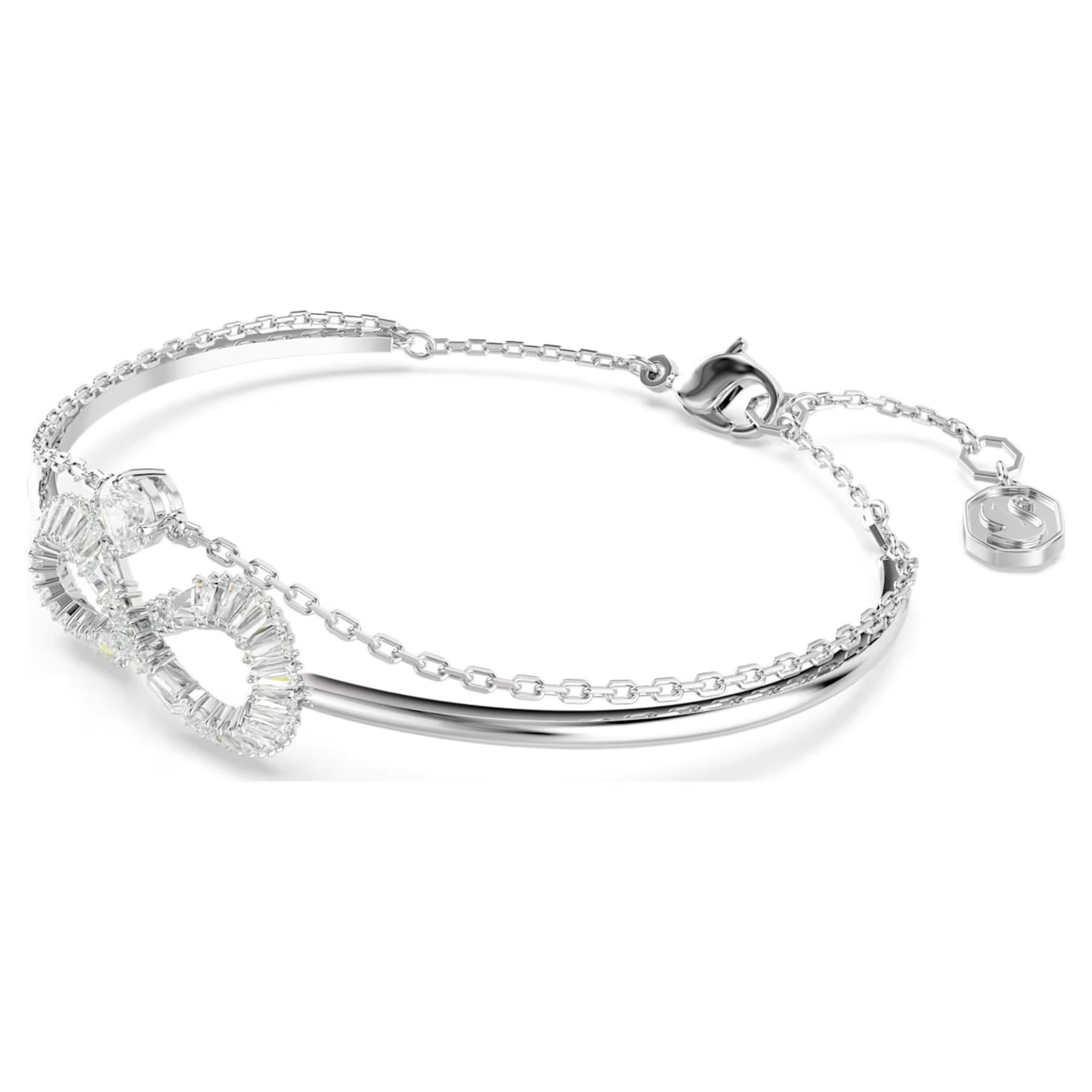 Swarovski Hyperbola armband Infinity Zilverkleurig/Wit 5684049