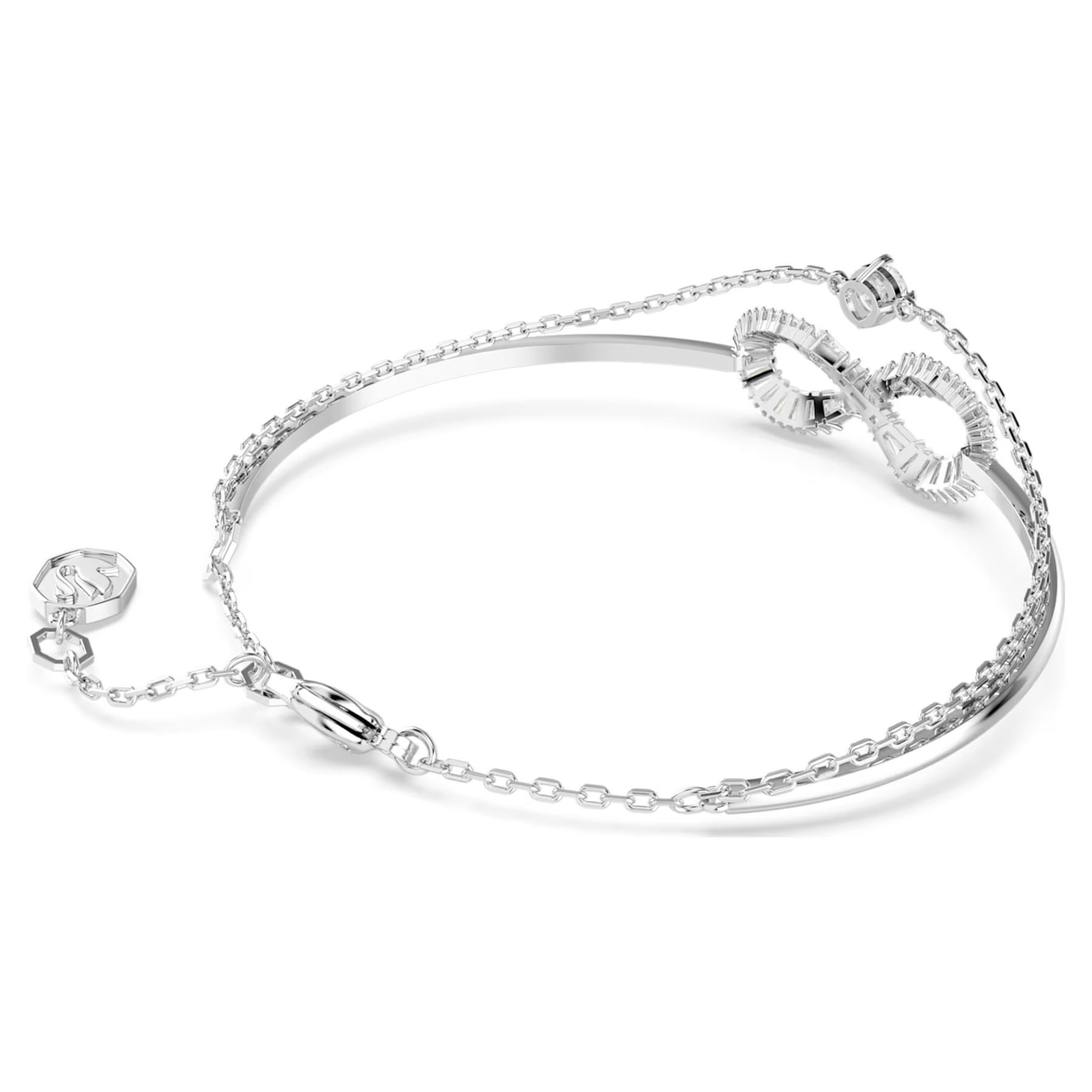 Swarovski Hyperbola armband Infinity Zilverkleurig/Wit 5684049