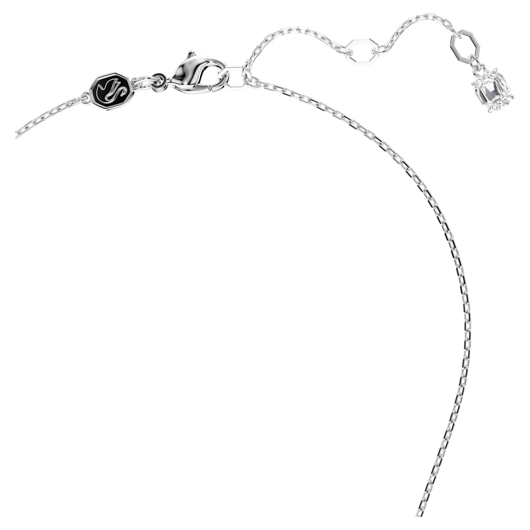 Swarovski Idyllia set Hartvorm Ketting en oorbellen Zilverkleurig/Wit 5684383