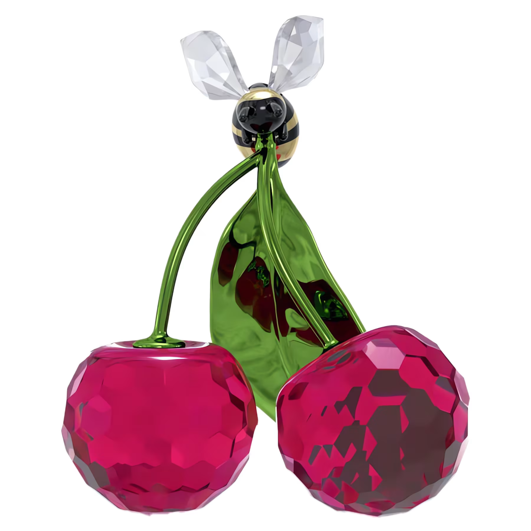 Swarovski Idyllia kristallen beeldje Bij en kersen Rood/Groen 5667550