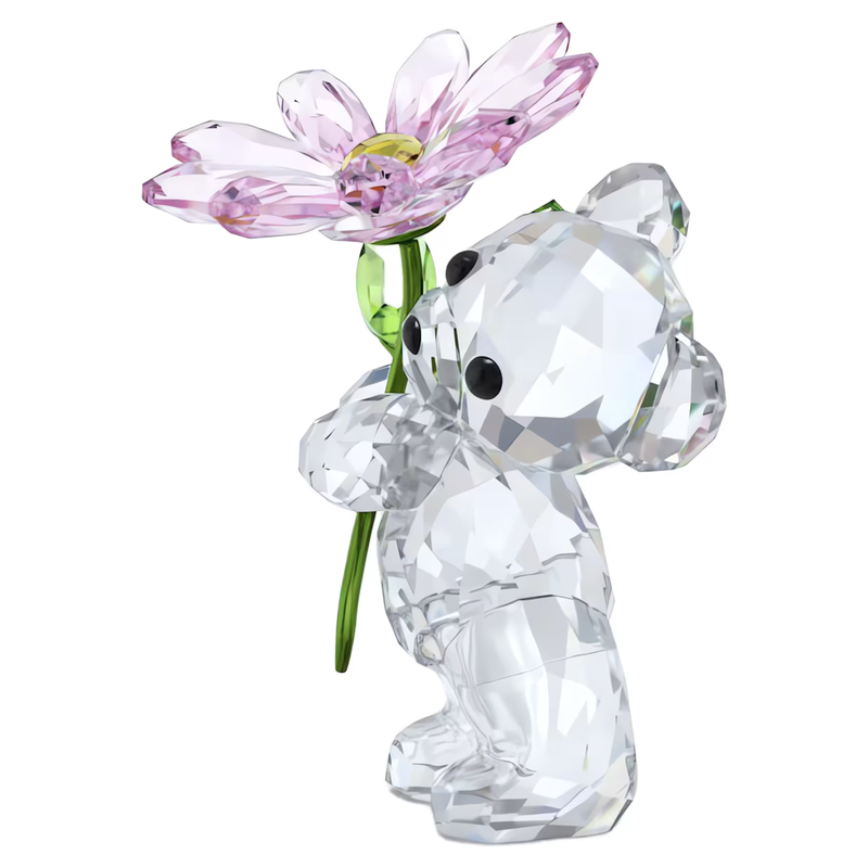 Swarovski Kris Bear kristallen beeldje Een madeliefje voor jou Roze 5675327