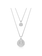 Swarovski Meteora ketting met hanger Gelaagde hanger bolvormig Zilverkleurig/Wit 5684244