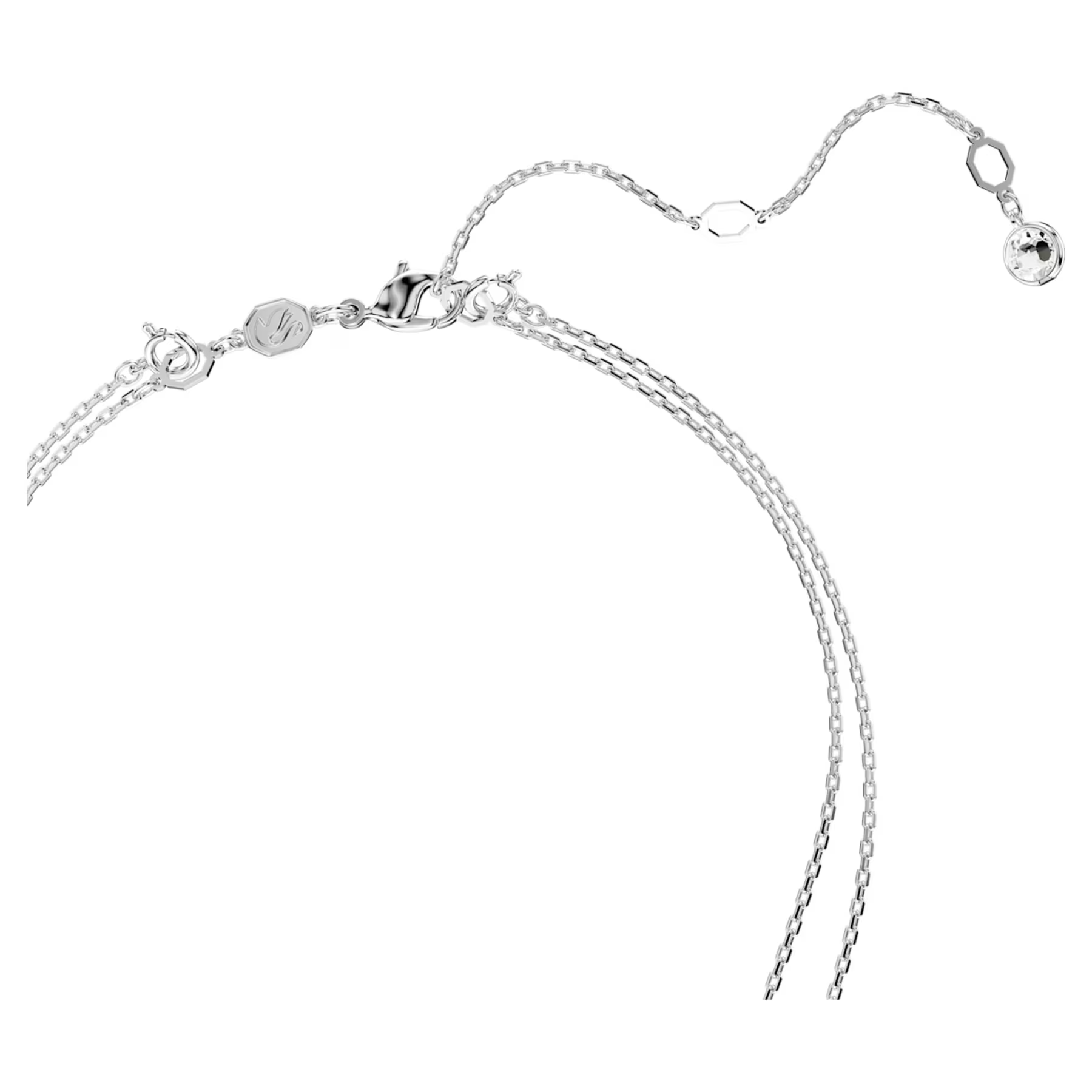 Swarovski Meteora ketting met hanger Gelaagde hanger bolvormig Zilverkleurig/Wit 5684244