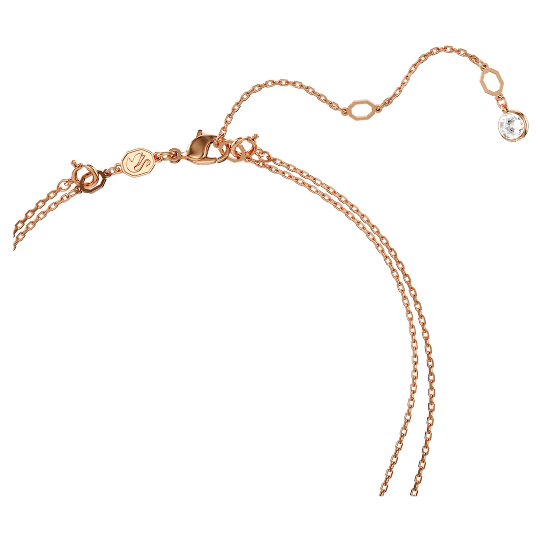 Swarovski Sublima ketting met hanger Gelaagde hanger bolvormig Rosékleurig/Wit 5683449