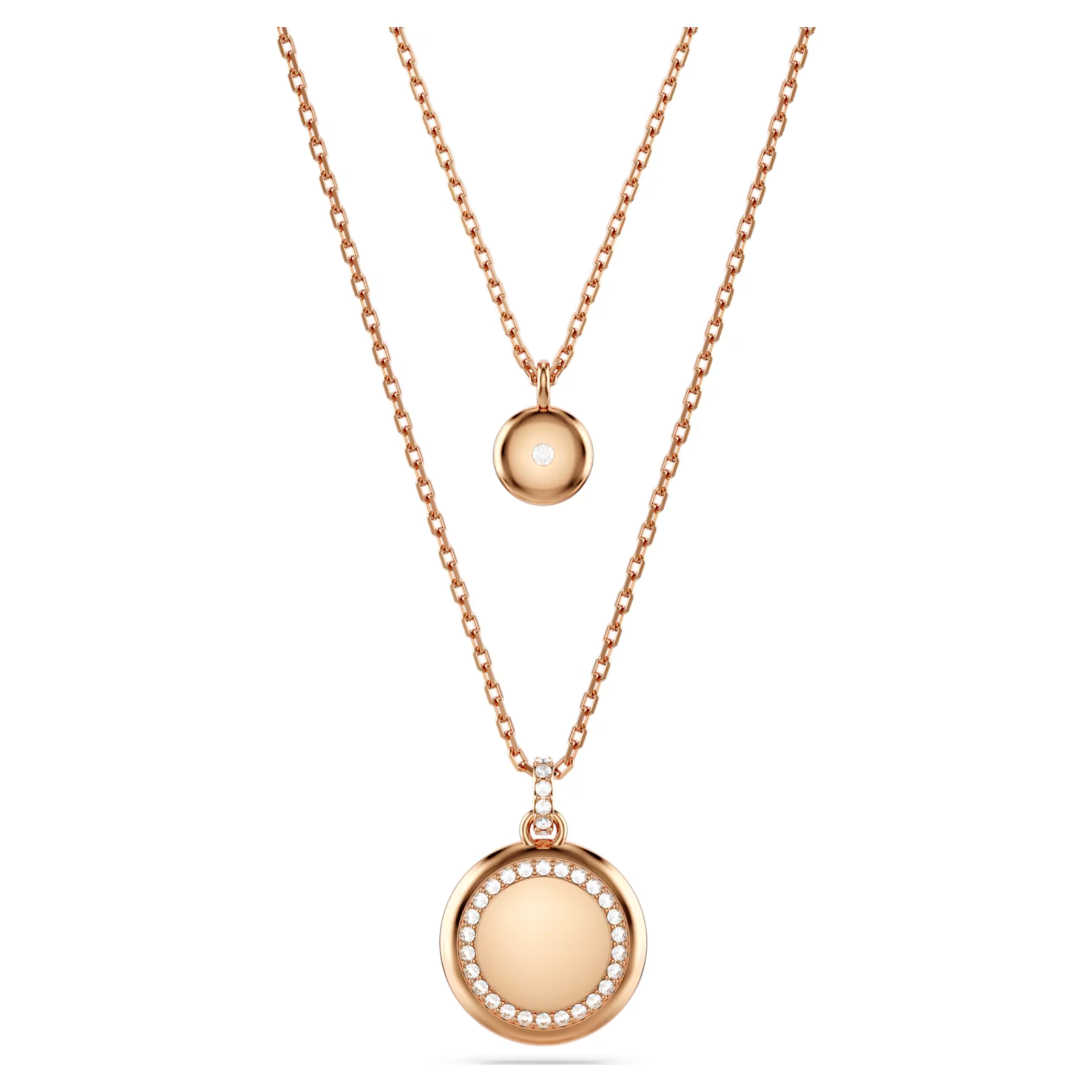 Swarovski Sublima ketting met hanger Gelaagde hanger bolvormig Rosékleurig/Wit 5683449