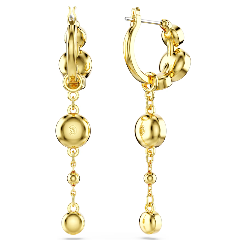 Swarovski Imber oorbellen Ronde slijpvorm Goudkleurig/Wit 5680097