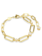 Swarovski Constella armband Schakels en ronde slijpvorm Goudkleurig/Wit 5683359