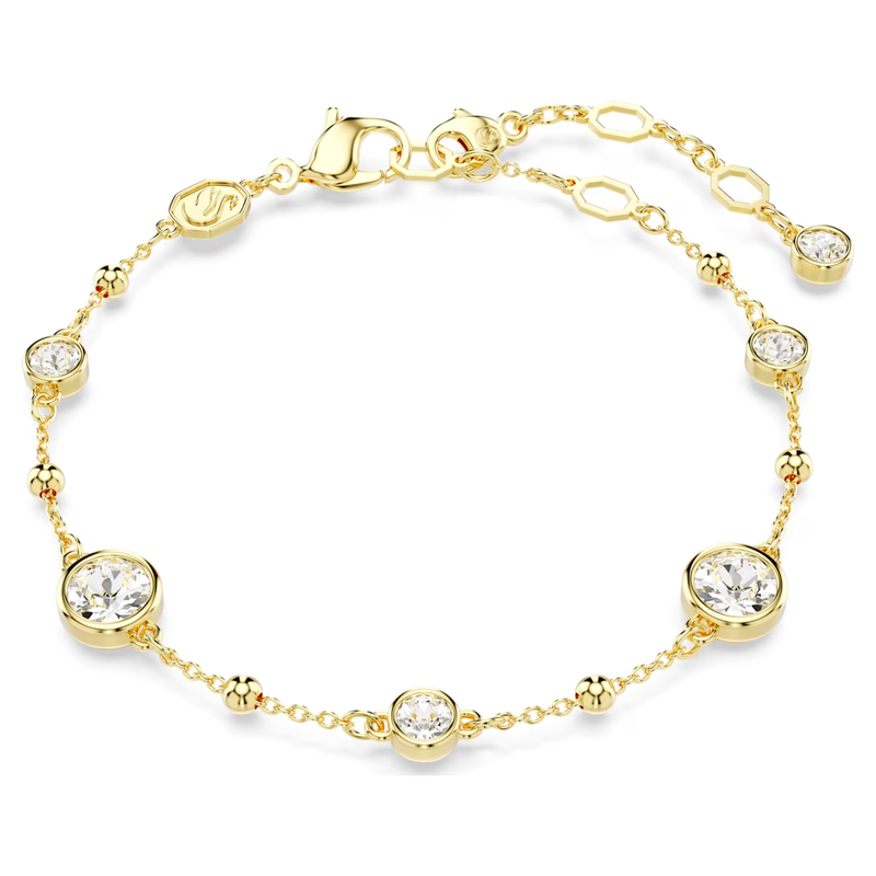 Swarovski Imber armband Ronde slijpvorm Goudkleurig/Wit 5680094