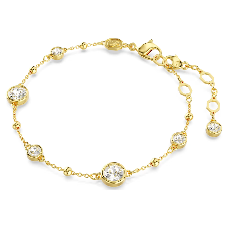 Swarovski Imber armband Ronde slijpvorm Goudkleurig/Wit 5680094