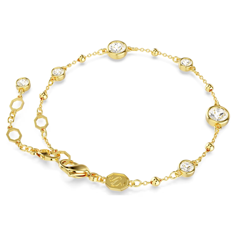 Swarovski Imber armband Ronde slijpvorm Goudkleurig/Wit 5680094