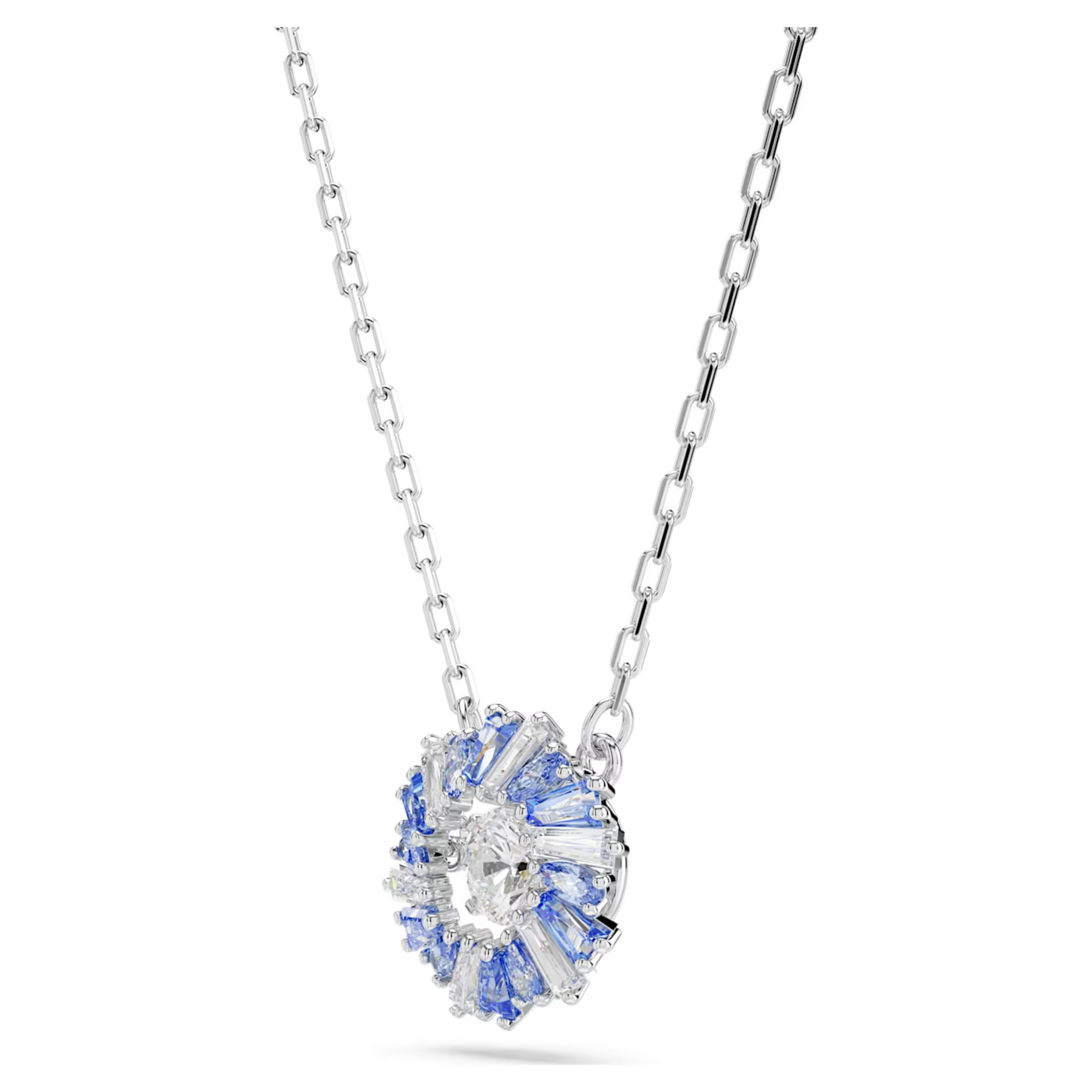 Swarovski Idyllia set Ketting en oorknoppen verschillende slijpvorm Zilverkleurig/Wit 5685437