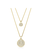 Swarovski Sublima ketting met hanger Gelaagde hanger bolvormig Goudkleurig/Wit 5683442