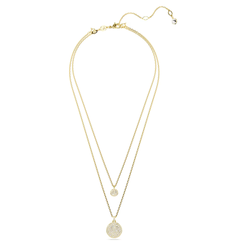 Swarovski Sublima ketting met hanger Gelaagde hanger bolvormig Goudkleurig/Wit 5683442
