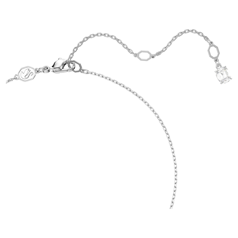 Swarovski Matrix set Ronde slijpvorm Crystal Pearl Ketting met oorbellen Zilverkleurig/Wit 5689624