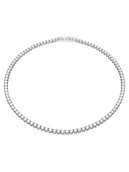Swarovski Matrix ketting Zilverkleurig/Wit