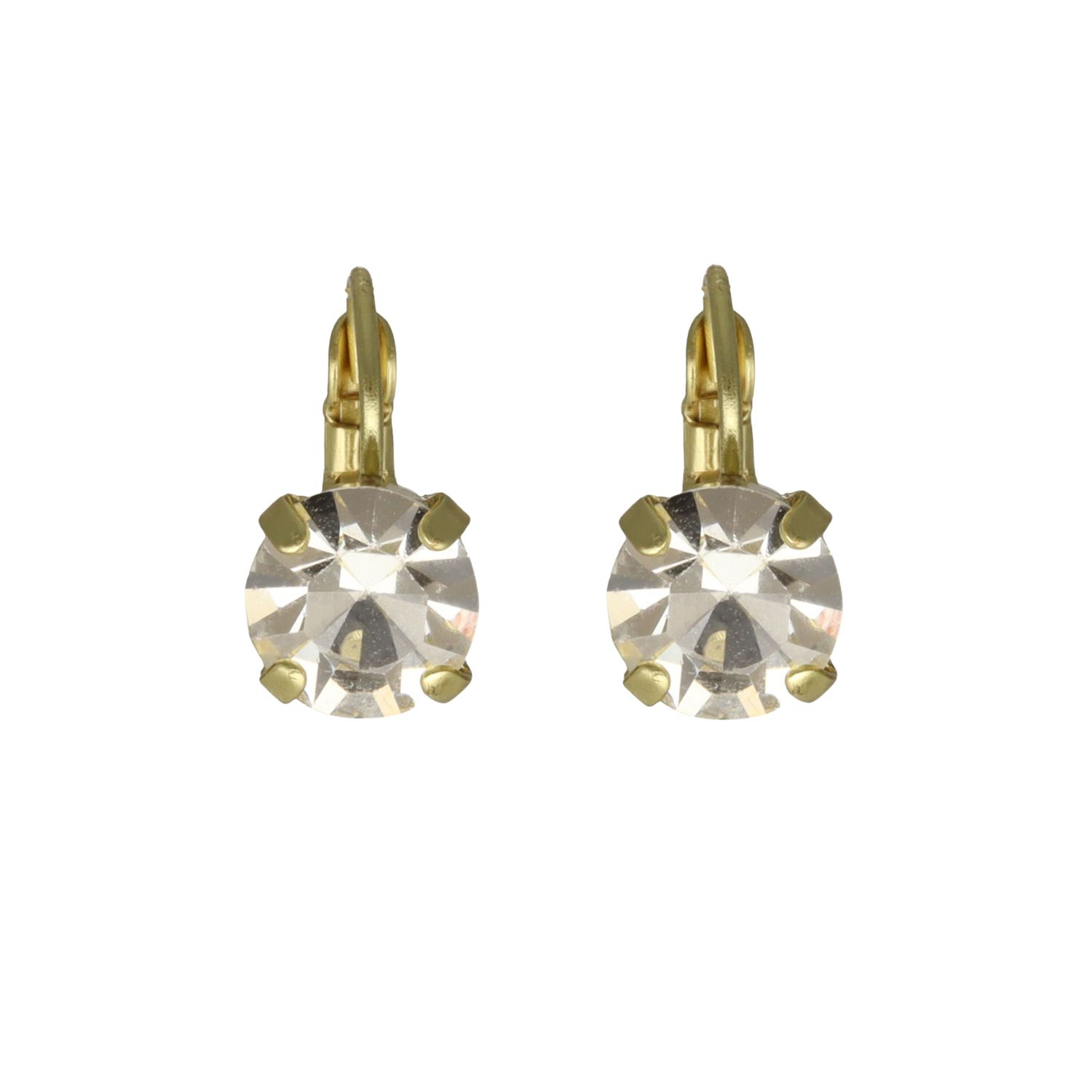 Camps & Camps Goudkleurige oorbellen - Kristal 1D001 CR