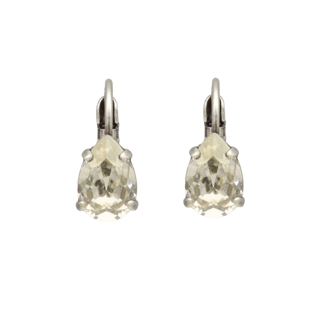 Camps & Camps Zilverkleurige oorbellen - Kristal 1A003 CR