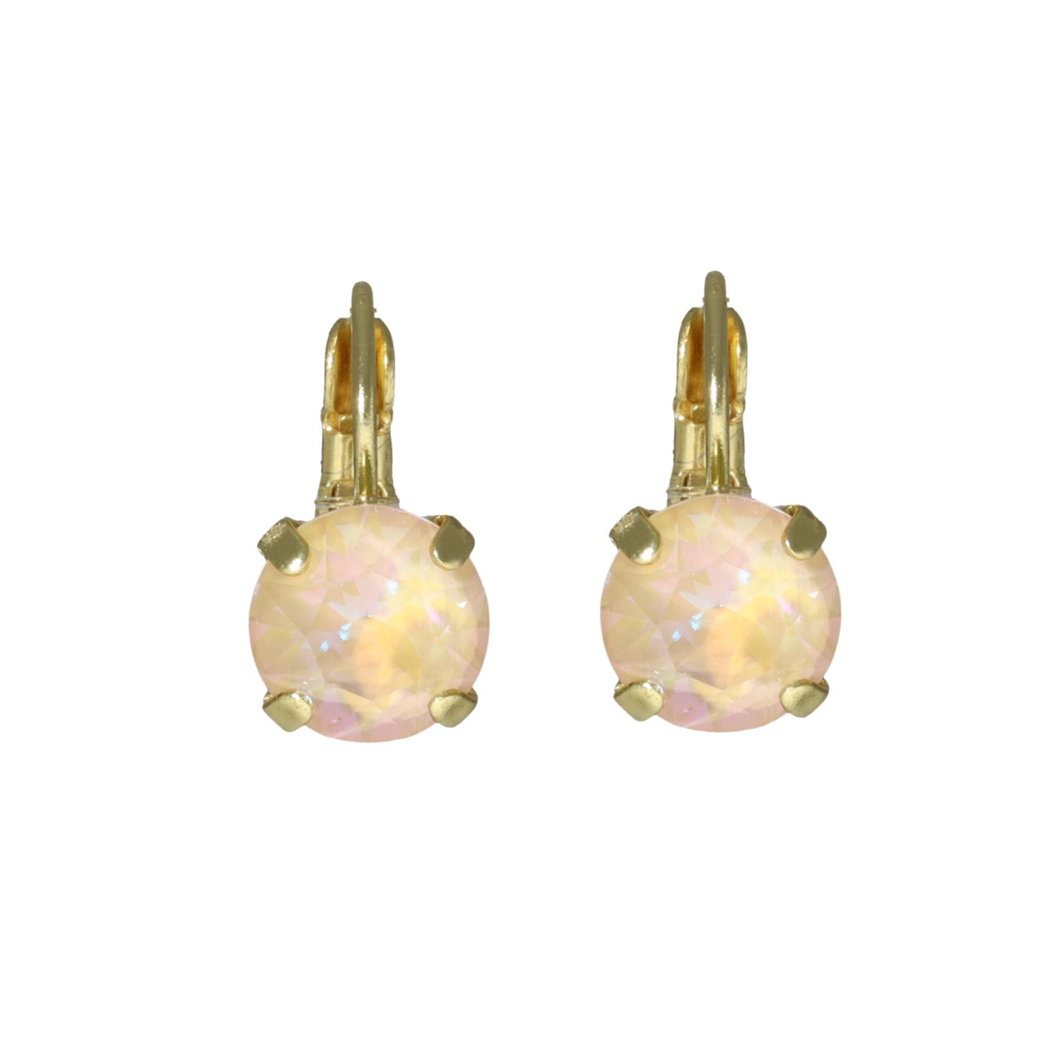 Camps & Camps Goudkleurige oorbellen - Ivoor Opaal 1D001 IC