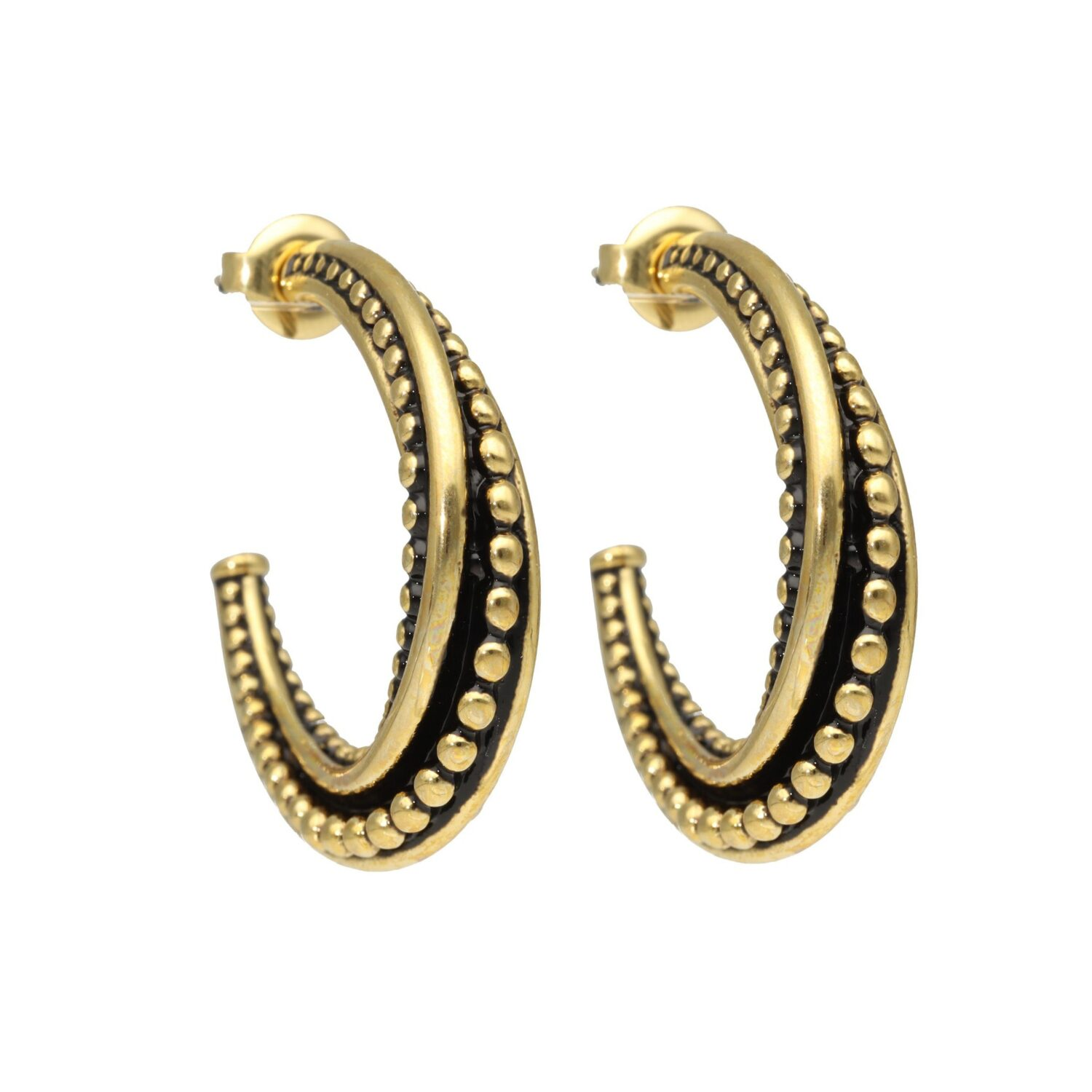 Camps & Camps Stalen oorbellen - Licht goudkleurig 2S126 L