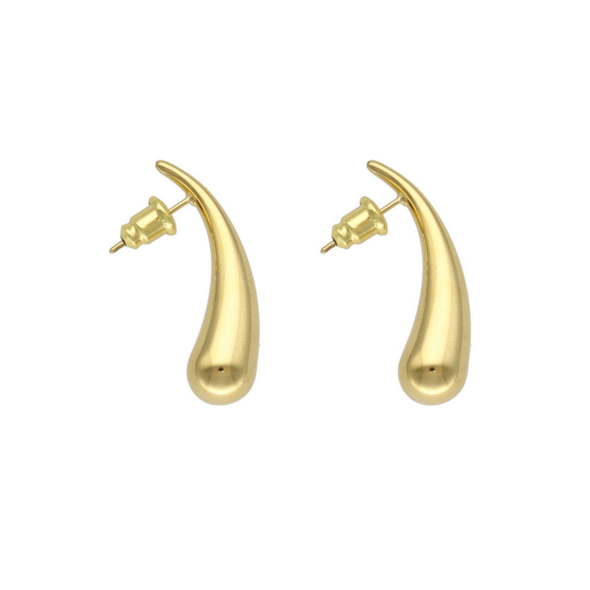 Camps & Camps Stalen oorbellen - Licht goudkleurig 2S155 L