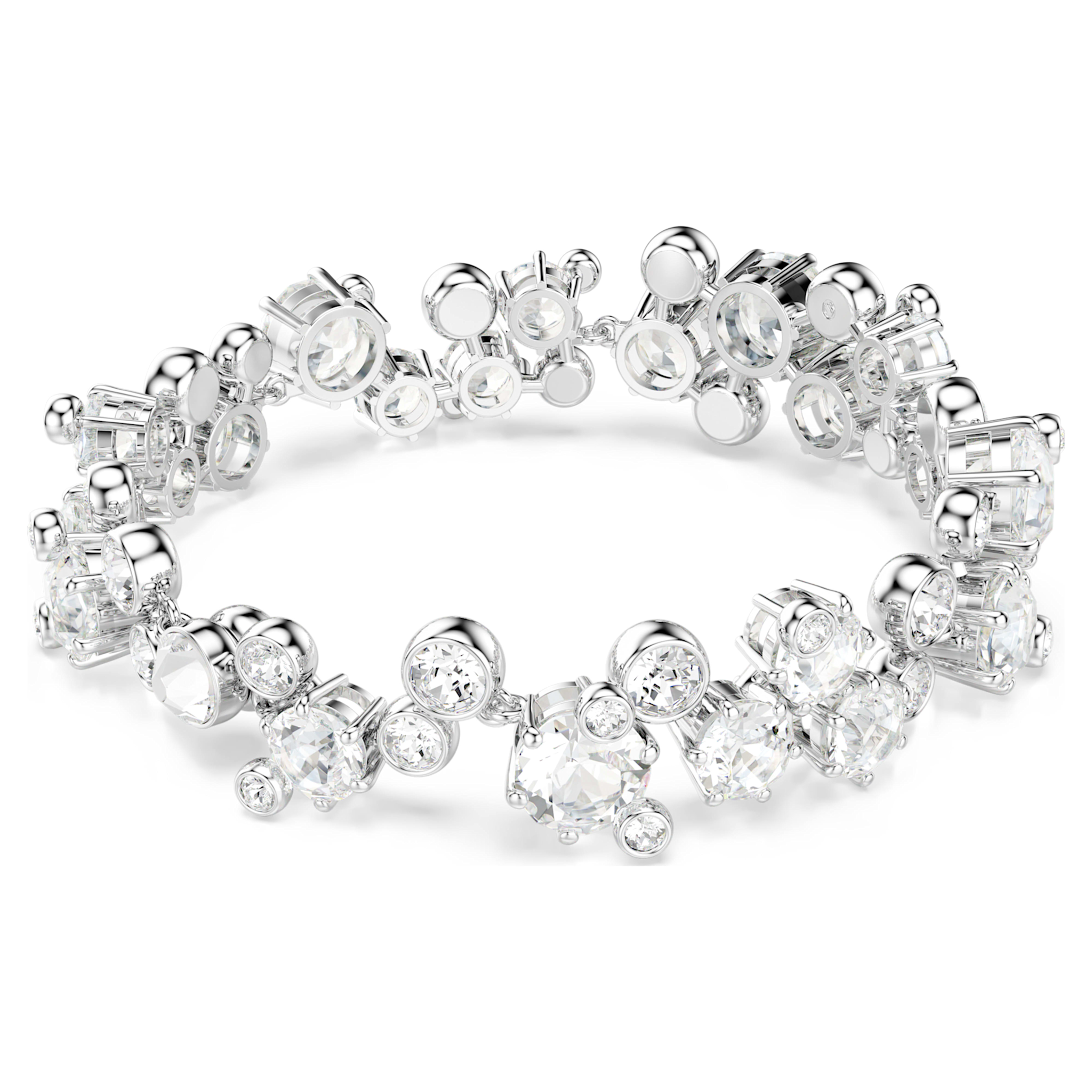 Swarovski Constella armband Ronde slijpvorm Zilverkleurig/Wit 5722469
