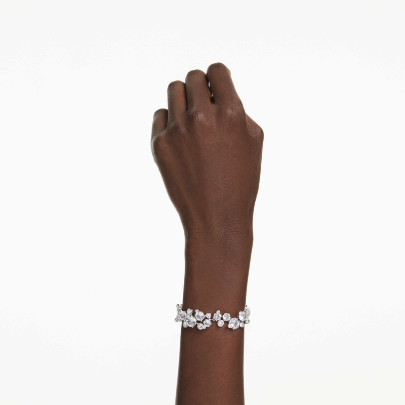 Swarovski Constella armband Ronde slijpvorm Zilverkleurig/Wit 5722469