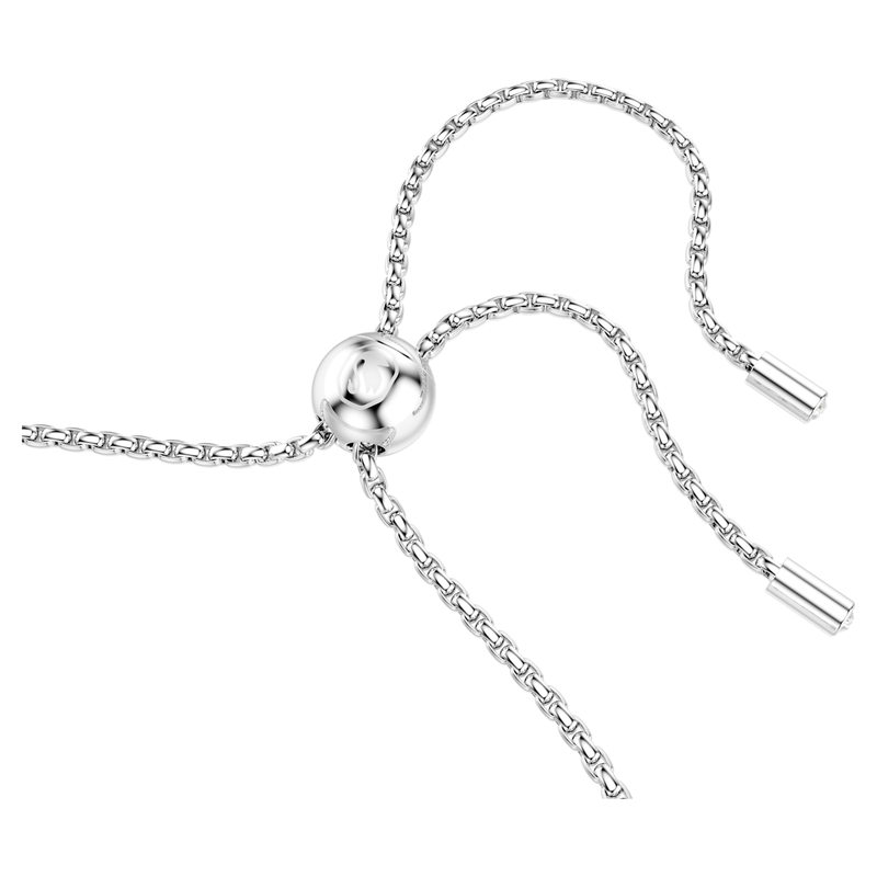 Swarovski Matrix armband Tennis ronde slijpvorm Zilverkleurig/Wit 5678252