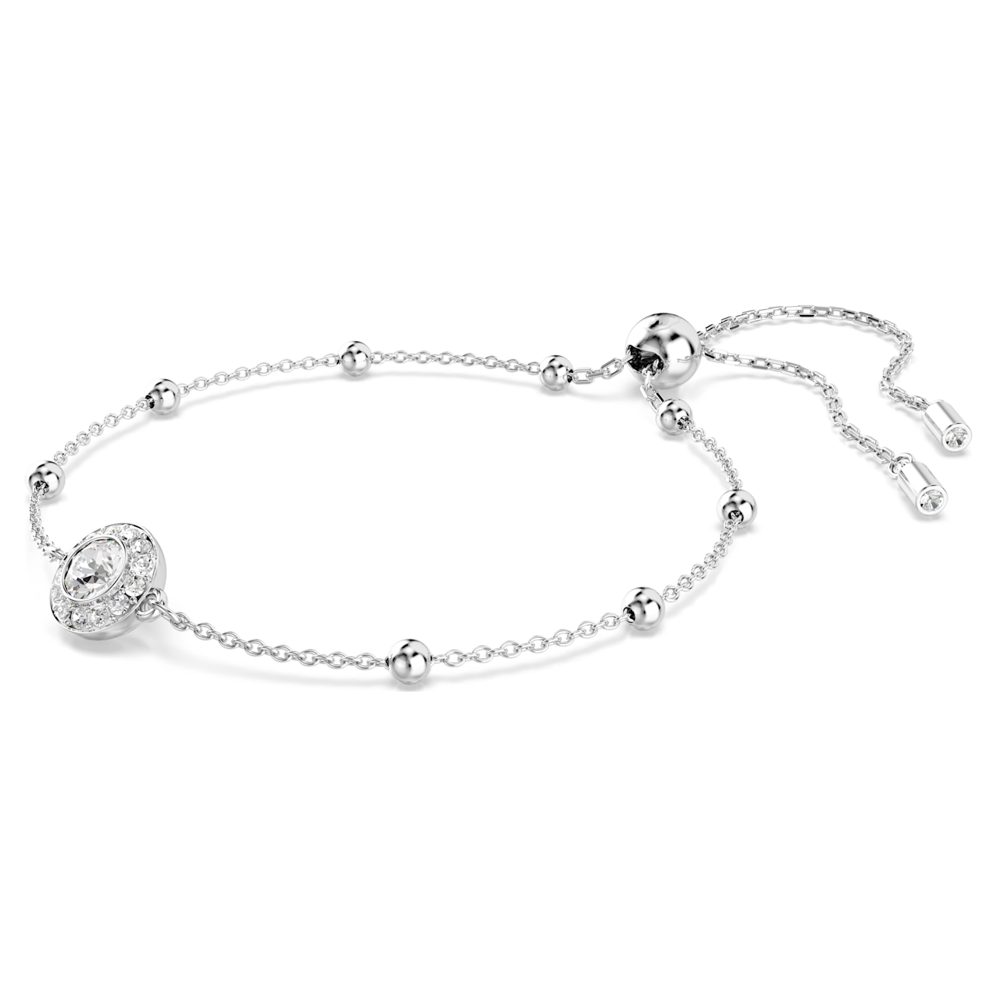Swarovski Una Angelic armband Ronde slijpvorm dubbelzijdige motieven Zilverkleurig/Wit 5733196