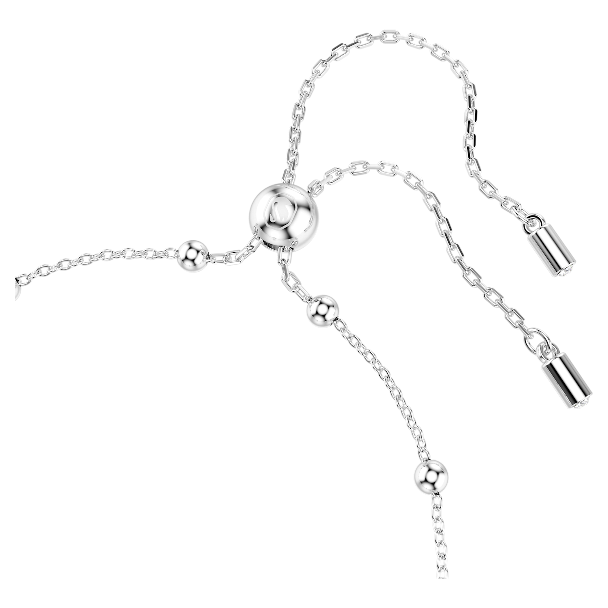 Swarovski Una Angelic armband Ronde slijpvorm dubbelzijdige motieven Zilverkleurig/Wit 5733196