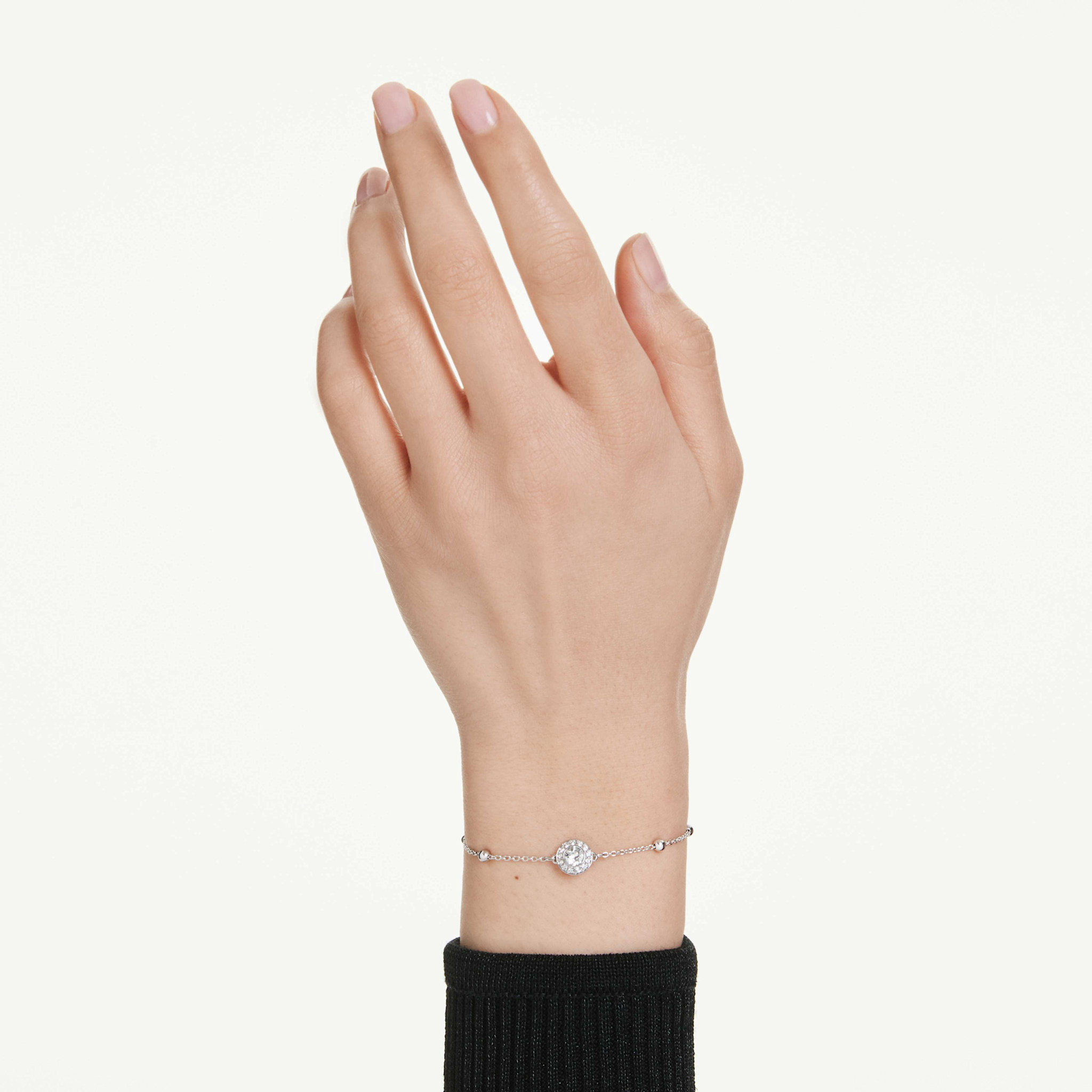 Swarovski Una Angelic armband Ronde slijpvorm dubbelzijdige motieven Zilverkleurig/Wit 5733196