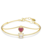 Swarovski Chroma armband Hartvorm Goudkleurig/Rood 5683835