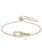 Swarovski Constella armband Ronde slijpvorm Crystal Pearl Rosegoudkleurig/Wit 5728588