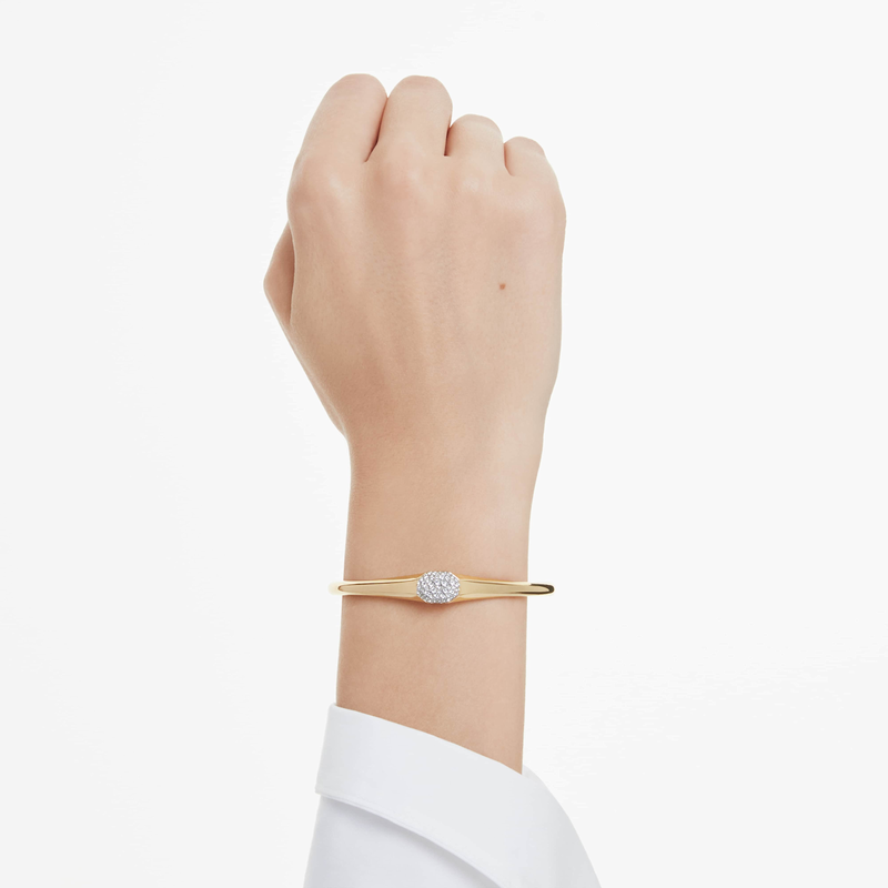 Swarovski Dextera armband Bangle ronde slijpvorm Goudkleurig/Wit