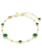 Swarovski Imber armband Ronde slijpvorm Goudkleurig/Groen 5730676