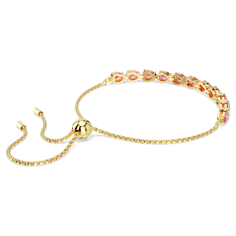 Swarovski Matrix armband Pear slijpvorm Goudkleurig/Roze 5707187