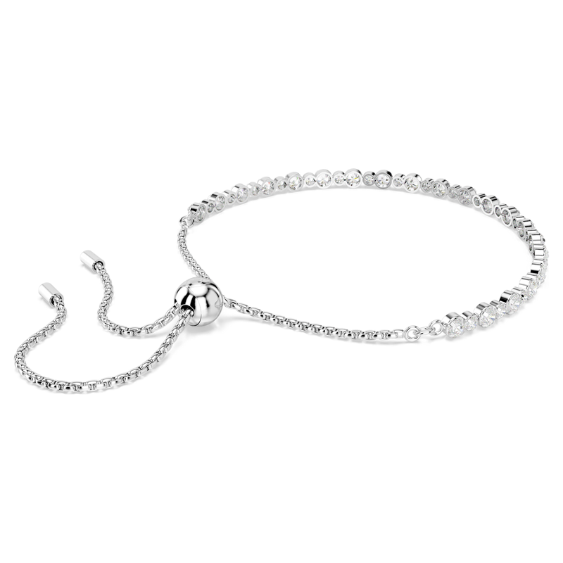 Swarovski Matrix armband Tennis verschillende slijpvormen Zilverkleurig/Wit 5677813