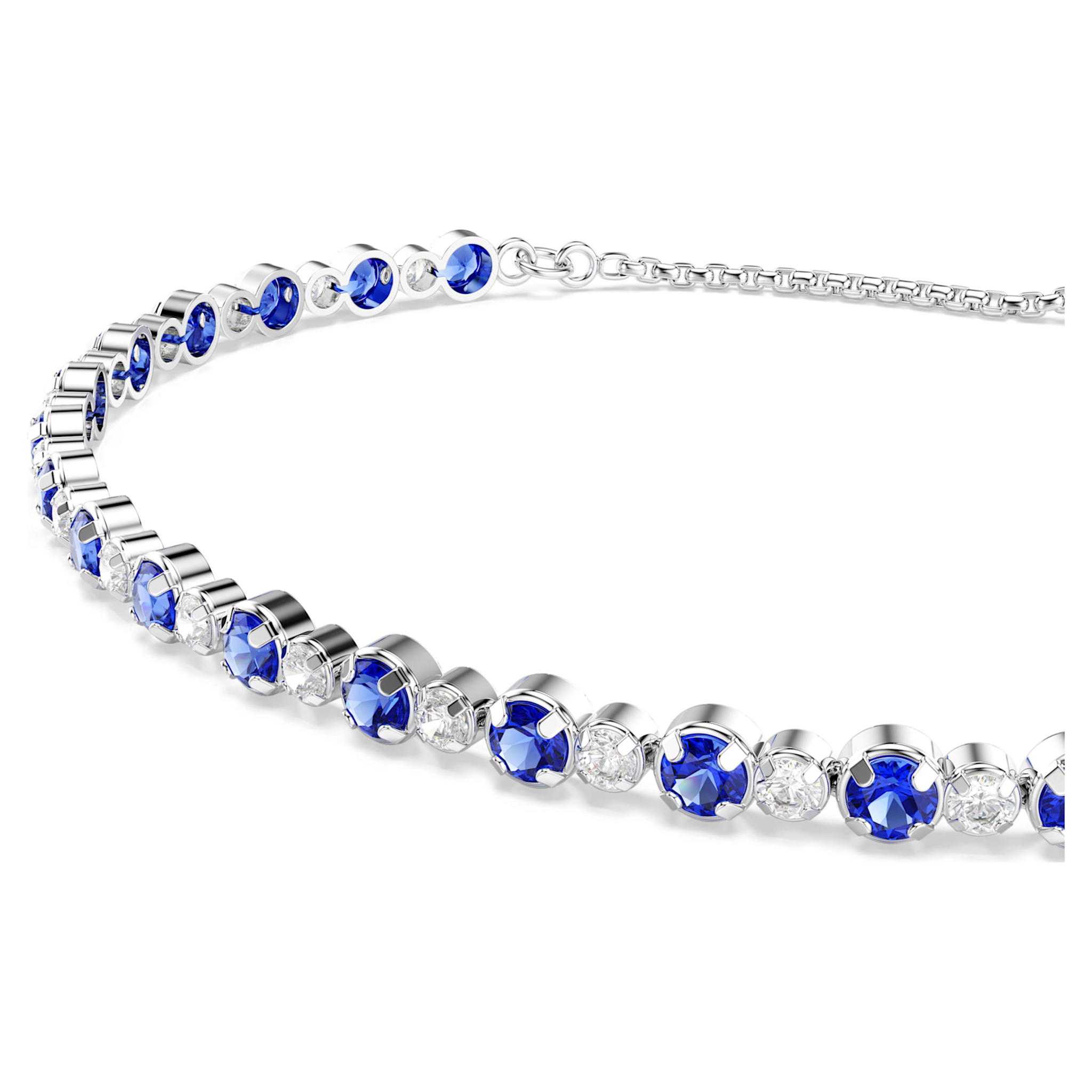 Swarovski Matrix armband Verschillende slijpvormen Zilverkleurig/Blauw 5725854