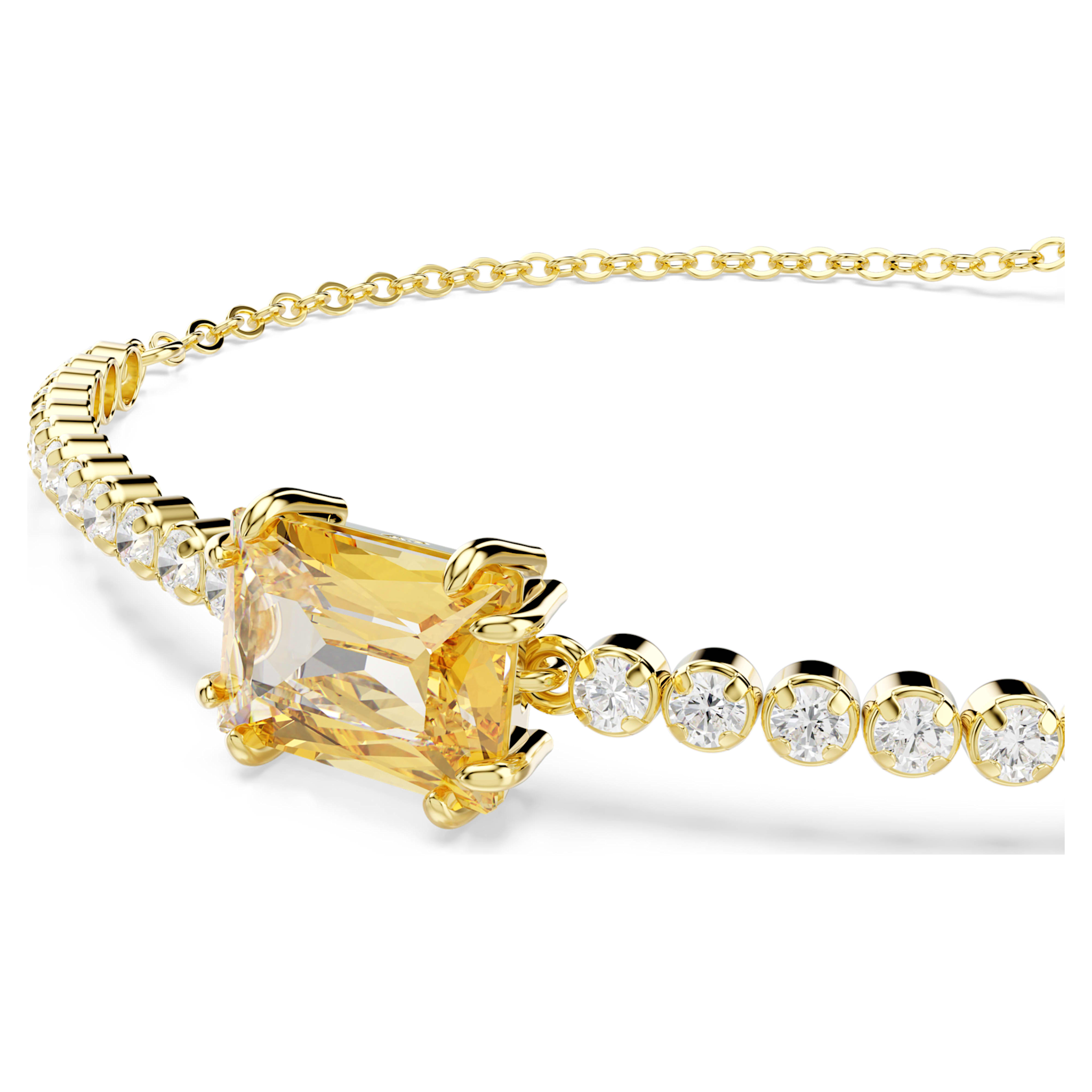 Swarovski Matrix armband Verschillende slijpvormen Goudkleurig/Bruin 5730699