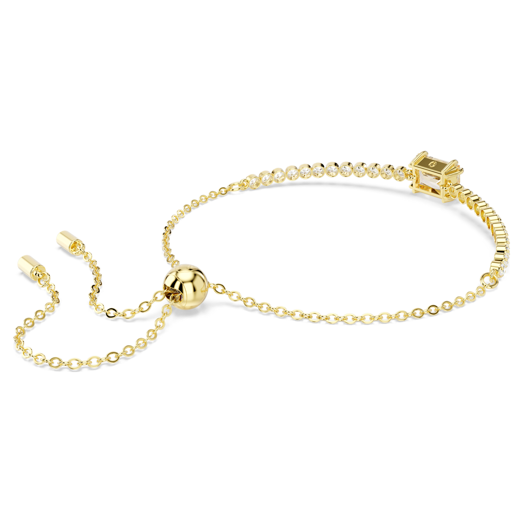 Swarovski Matrix armband Verschillende slijpvormen Goudkleurig/Bruin 5730699