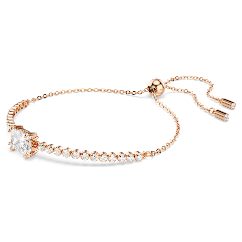 Swarovski Matrix armband Verschillende slijpvormen Rosegoudkleurig/Wit 5730706