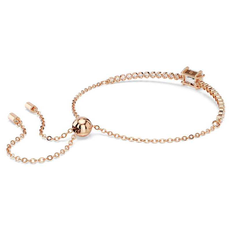 Swarovski Matrix armband Verschillende slijpvormen Rosegoudkleurig/Wit 5730706